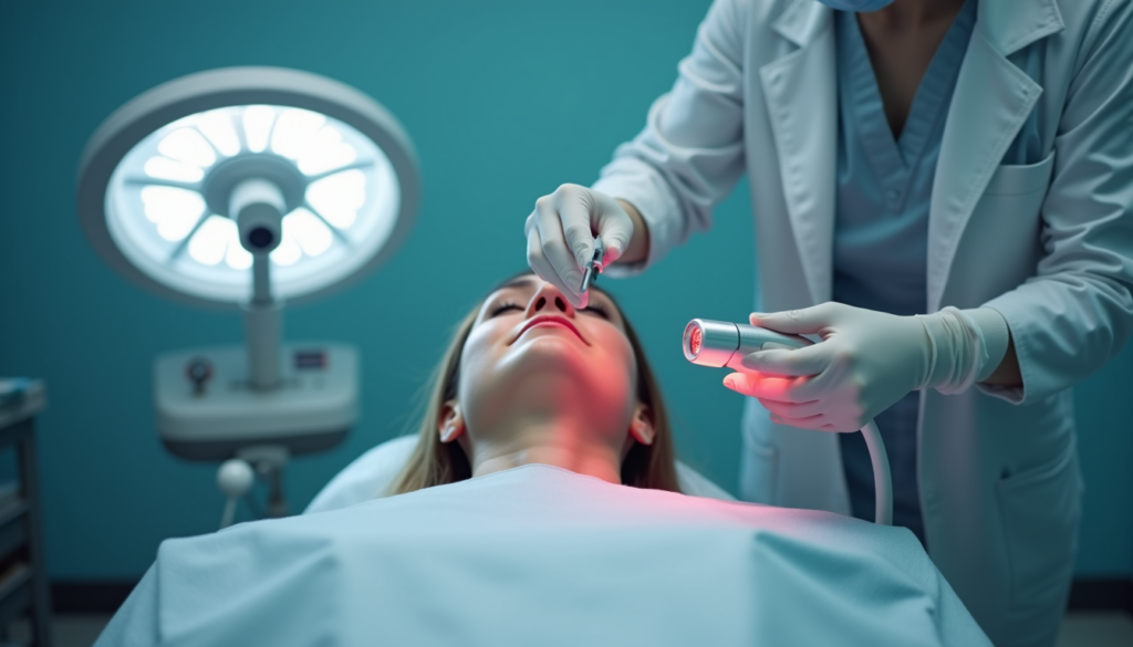 Laser treatment machine in clinic